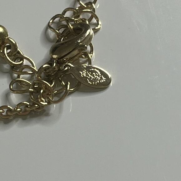 Premier Designs Orange Acrylics Clear Crystal Convertible Necklace Removable Pin - Picture 6 of 8